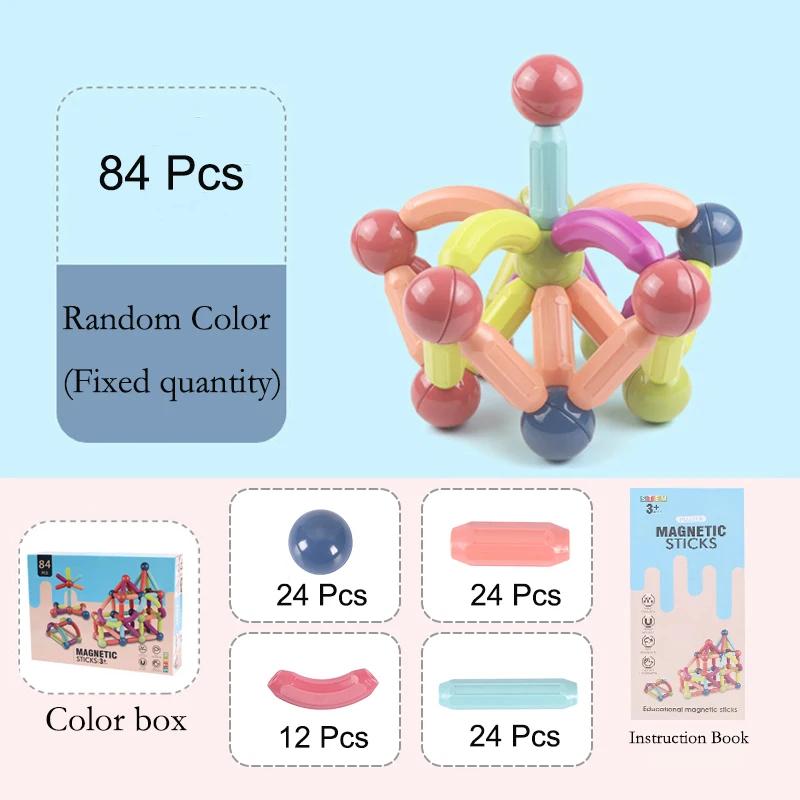 Magnetic Construction Set DIY Building Assembly Magnet Blocks Toy For Children Educational Gift