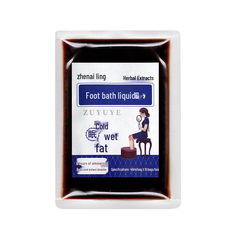 Herbal Foot Soak Concentrate with Safflower & Angelica - No-Boil Formula for Bathing & Steaming