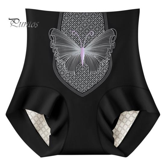 

Женское нижнее белье с высокой талией, полностью закрывающие трусы, мягкие дышащие послеродовые трусы, эластичные трусы, утягивающие живот, женские трусики M чёрный