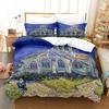 Комплект постільної білизни Ван Гога з картиною маслом Queen King Size Bedroom Decor Підодіяльник і наволочка Домашній текстиль