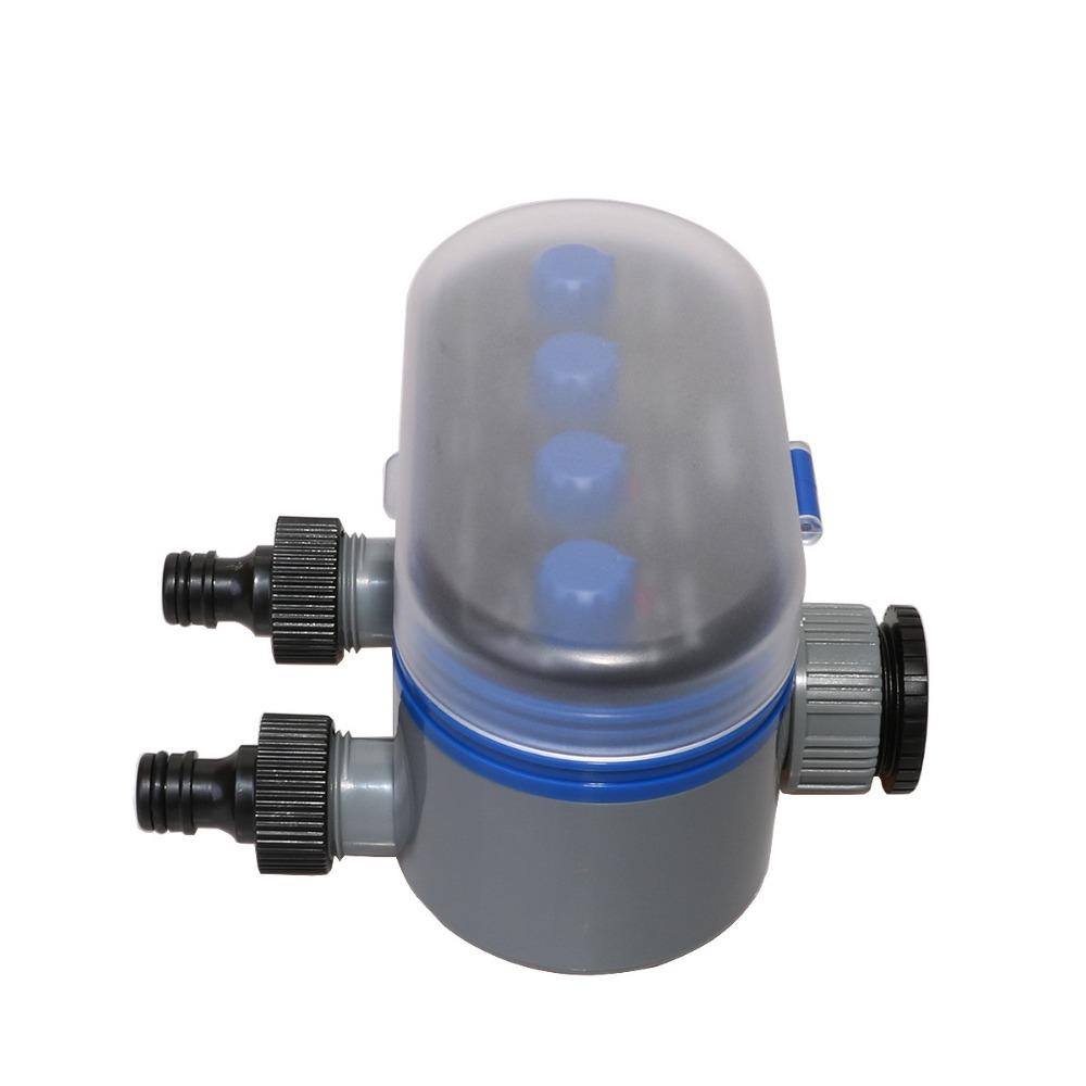 Ball Valve Electronic Automatic Watering Two Outlet Four Dials Water Timer Garden Irrigation Controller for Garden, Yard