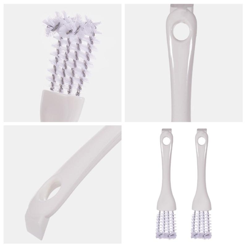 Ergonomic Professional Cage Maintenance Tool Double Side Scrubbing Head Reaches Tight Corners Stubborn Residues Remover