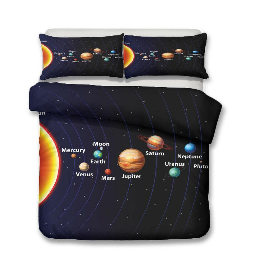 Bedding Set Space Galaxy Solar System