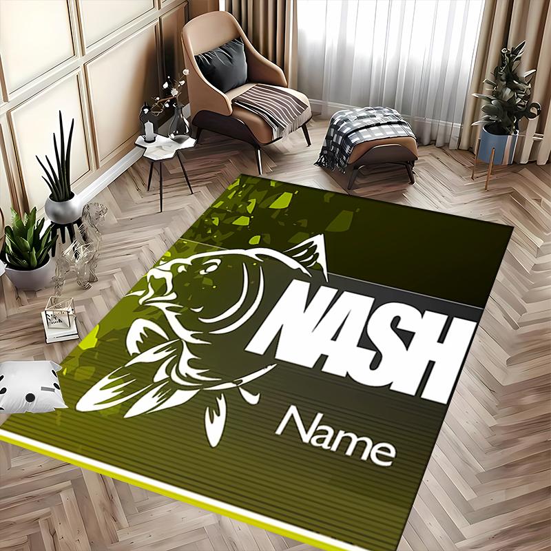 Custom Personalization Nash Logo Area Rug - Perfect For Kitchen, Bathroom,Laundry Room Decor Large Size Available,Gift All Seasons