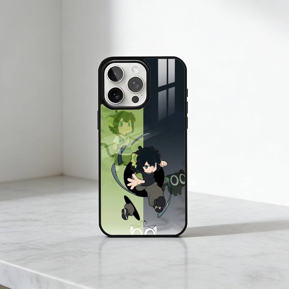 XiaoHei-Luo Cat Printed  Phone Case For iPhone17,16,15,14,13 Plus,Pro Max Magnetic For Magsafe Wireless Charging iPhone17Pro