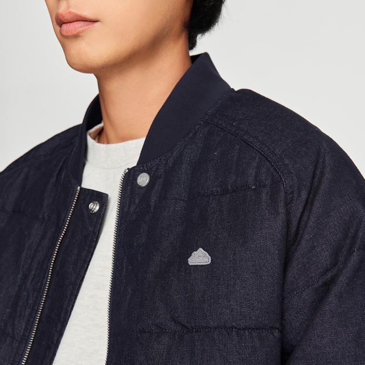 Lee FW24 Letter Comfortable Duck Down Zipper Baseball Collar High Street Down Jacket Men outerwear LMT0078405FQ00F898L00