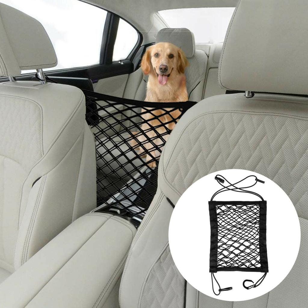 Car Dog Pet Barrier Guard Seat Safety Protector Elastic Mesh Net Storage Organizer Luggage Bag Sundries Hook Pouch