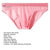 Men Briefs Mid-rise High Elasticity Tight Fit Breathable Panties Solid Color Mesh Stitching Sexy Underwear Daily Wear