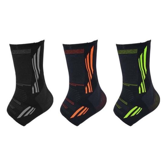 1 PC Compression Sports Ankle Brace Silicone Padded Protect Heel Ankle Support Basketball