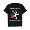Its Fine Im Everything Is Funny Stickunisex On Fire T Shirt Vintage Top For Everyday Wear Soft Graphic Breathable Homme