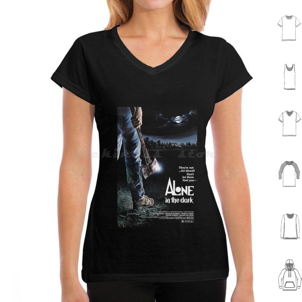 Alone In The Dark T Shirt Cotton Men Women DIY Print Film Movie Movies Horror Classic Vintage 1980s 1970s 80s 70s Cinema Old