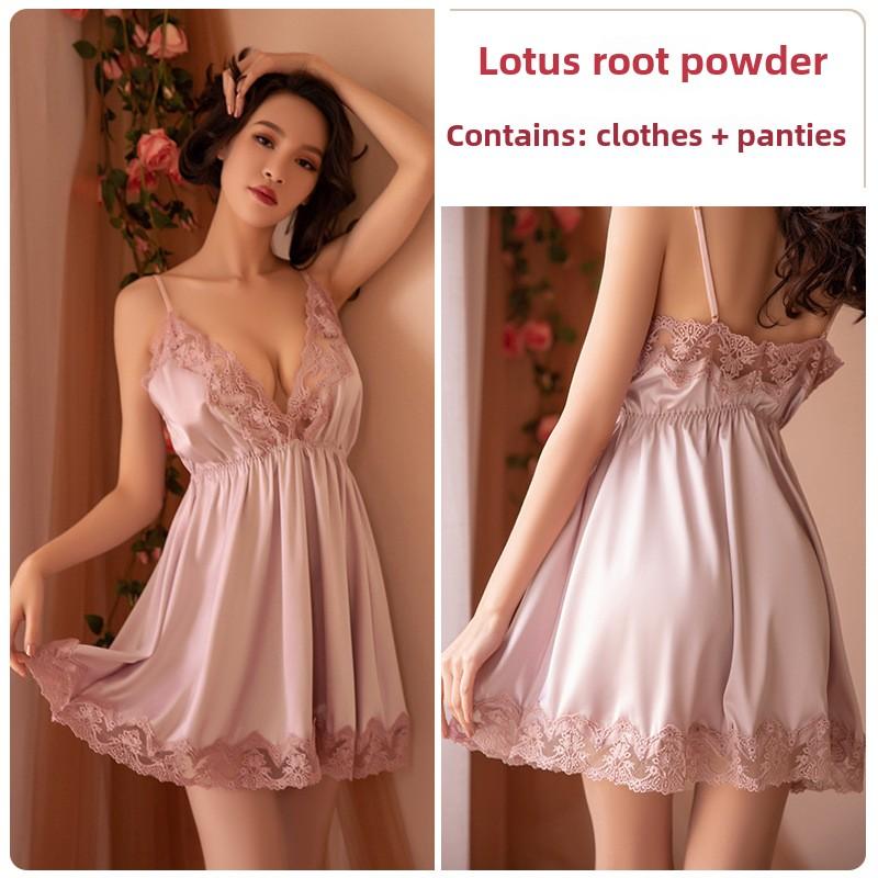 Sexy Lingerie Suspenders Sexy Nightgown Lace Seduction Nightgown