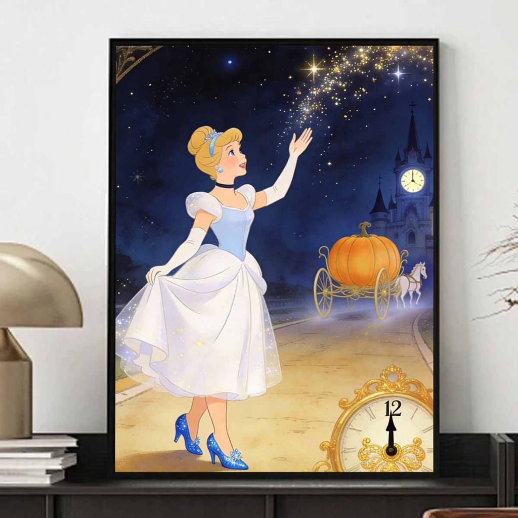 Disney Cinderella diamond painting mosaic art kit 5D handmade diy gift home decoration castle pumpkin carriage wall decor