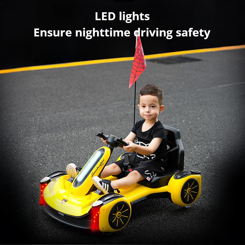 Children's Electric Car 360 Degree Drift Four-wheeled Dual Drive Can Sit Baby Remote Control Toy Car All Terrain Vehicle