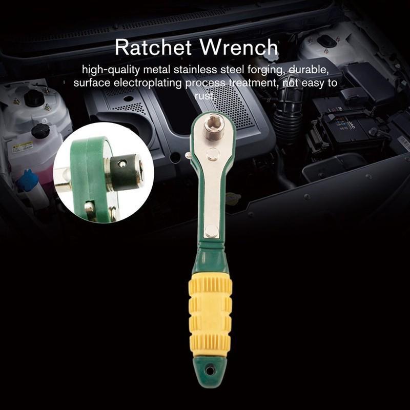 Mini Quick Ratchet Wrench 1/4 Wind Screwdriver Head Screwdriver Rod Quick and Simple Socket Wrench Release Tool