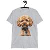 Cute Poodle Dog Graphic Short-Sleeve Unisex T-Shirt - Comfort and Style!