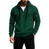Men's Quarter-Zip Pullover Hoodie Casual Trendy Sweatshirt for and Winter