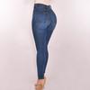 Dámské elastické džíny Jeggings kalhoty s vysokým pasem Skinny Denim Pants Plus Size