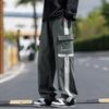 Wassup Sohot Men's Color-block Patchwork Cargo Casual Pants