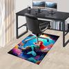 1pcOffice Carpet, Under Chair Rug, Gift for Home Decor, Mermaid Theme Underwater World Design