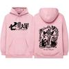 Seven Deadly Sins Graphic Hoodie Men Women Fashion Long Sleeve Oversized Pullover Sweatshirt Vintage Harajuku Fleece Daily Wear Streetwear Casual Top