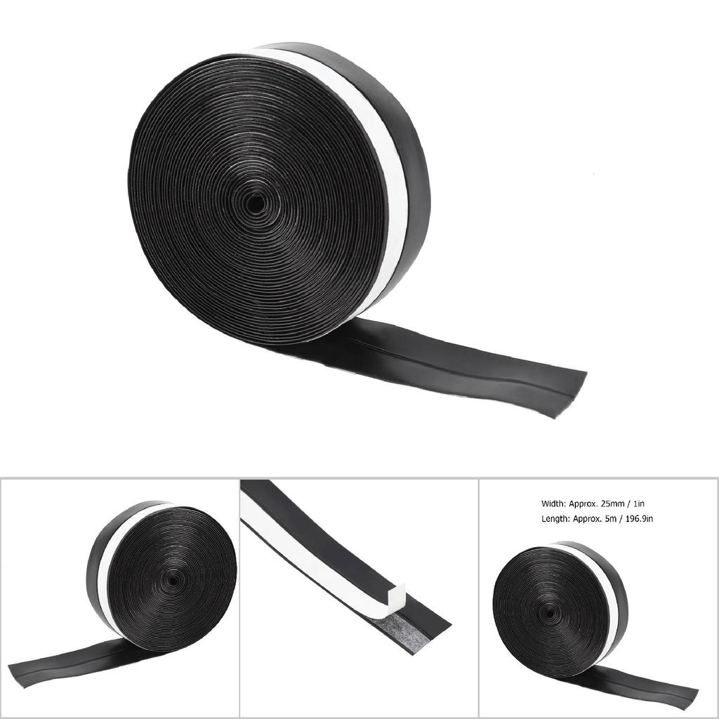 5M 25mm Self adhesive Door Window Sound Insulation Dust Prevent Sealing Strip (White)