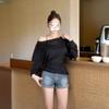 Sunscreen blouse tulle top women's summer suspenders two-piece set mesh straps air conditioner shirt mint green summer ootd