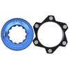 1 Set Aluminum Alloy Disc Brake Center Lock 6-Bolt Easy To Install 6 Bolts Rotor Adapter Center-Lock Hubs Bike Conversion