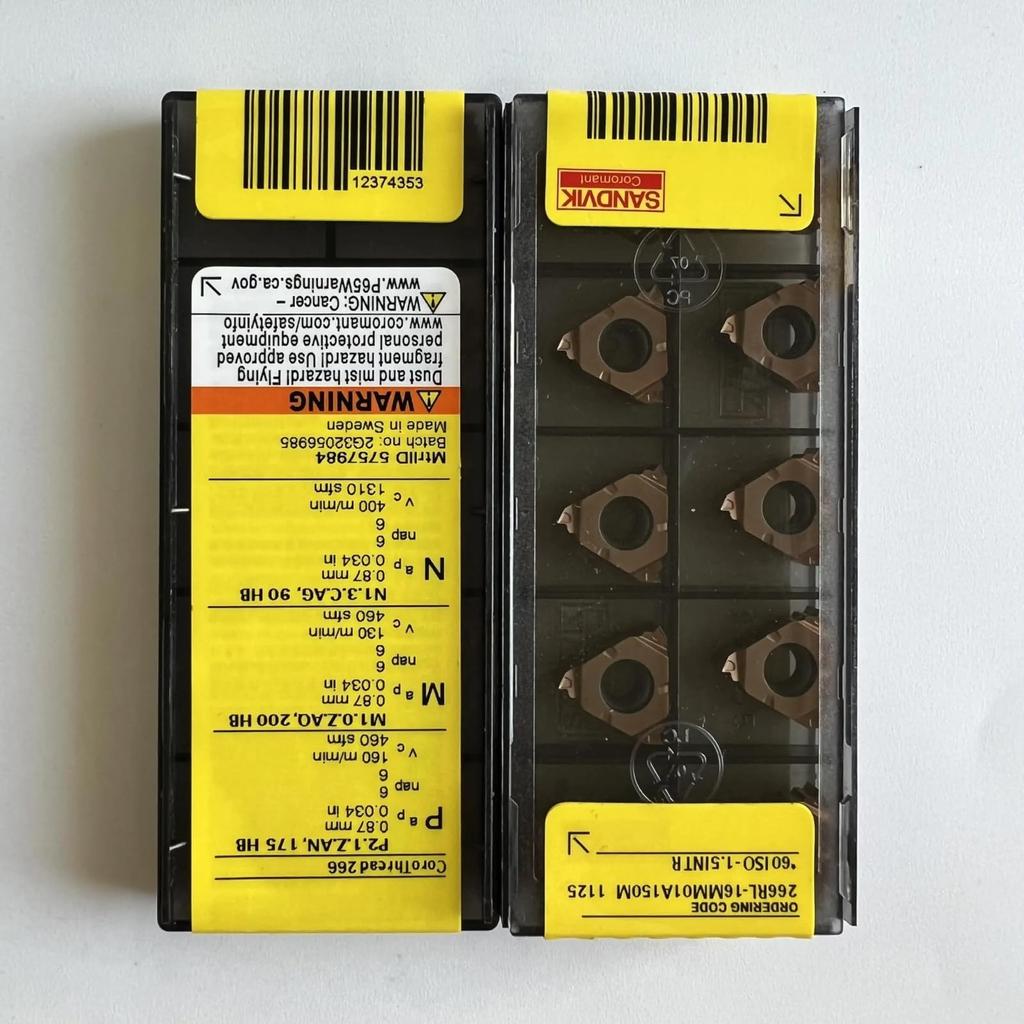 Original Sandvik / 266RL-16MM01A150M 1125 /Carbide CNC Blade 10 PCS