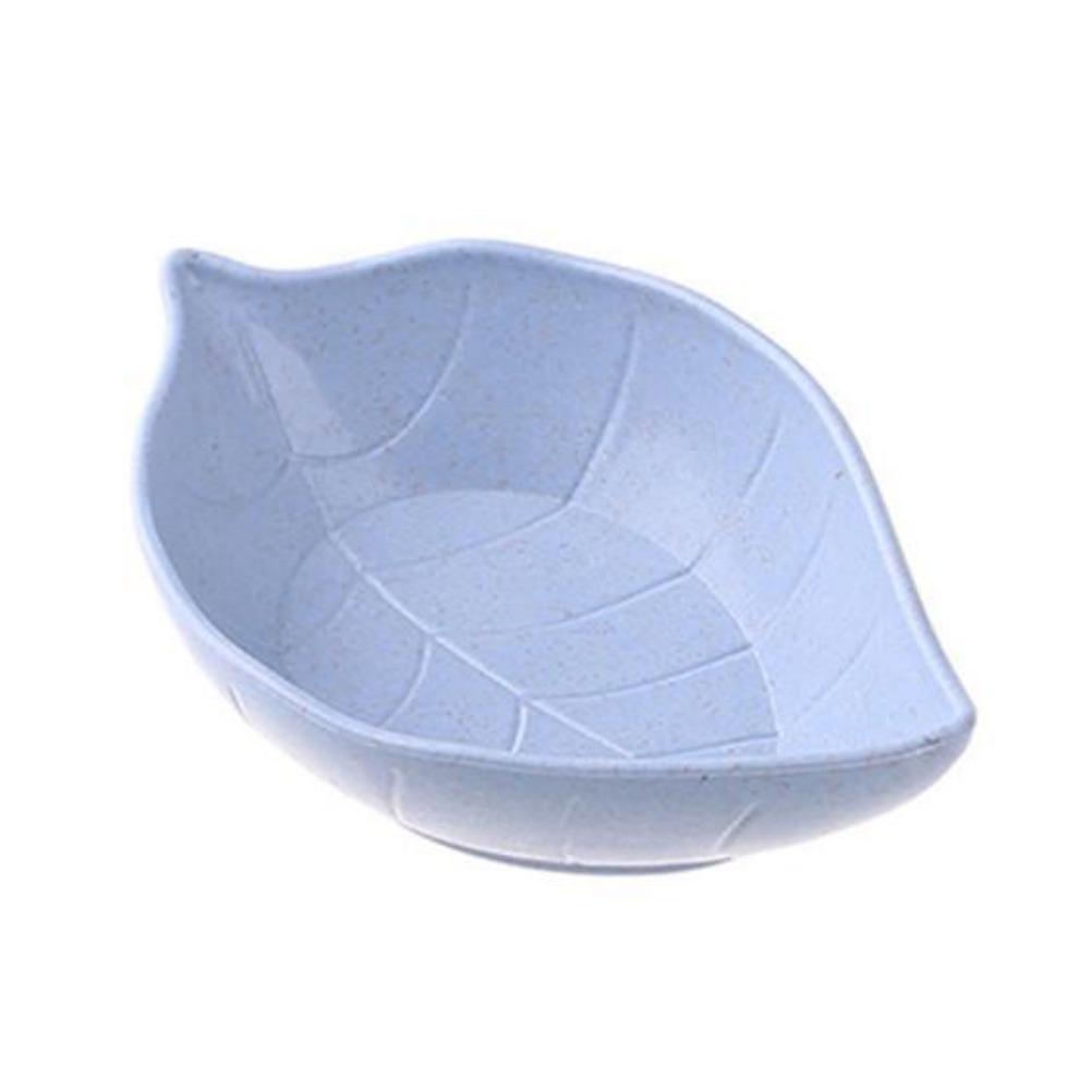 Creative Leaf Shape Wheat Straw Seasoning Dish Sauce Vinegar Mini Plate Tool