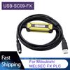 USB-SC09-FX Programming Cable For Mitsubishi MELSEC FX Series PLC USB To RS422 Adapter Data Download Line
