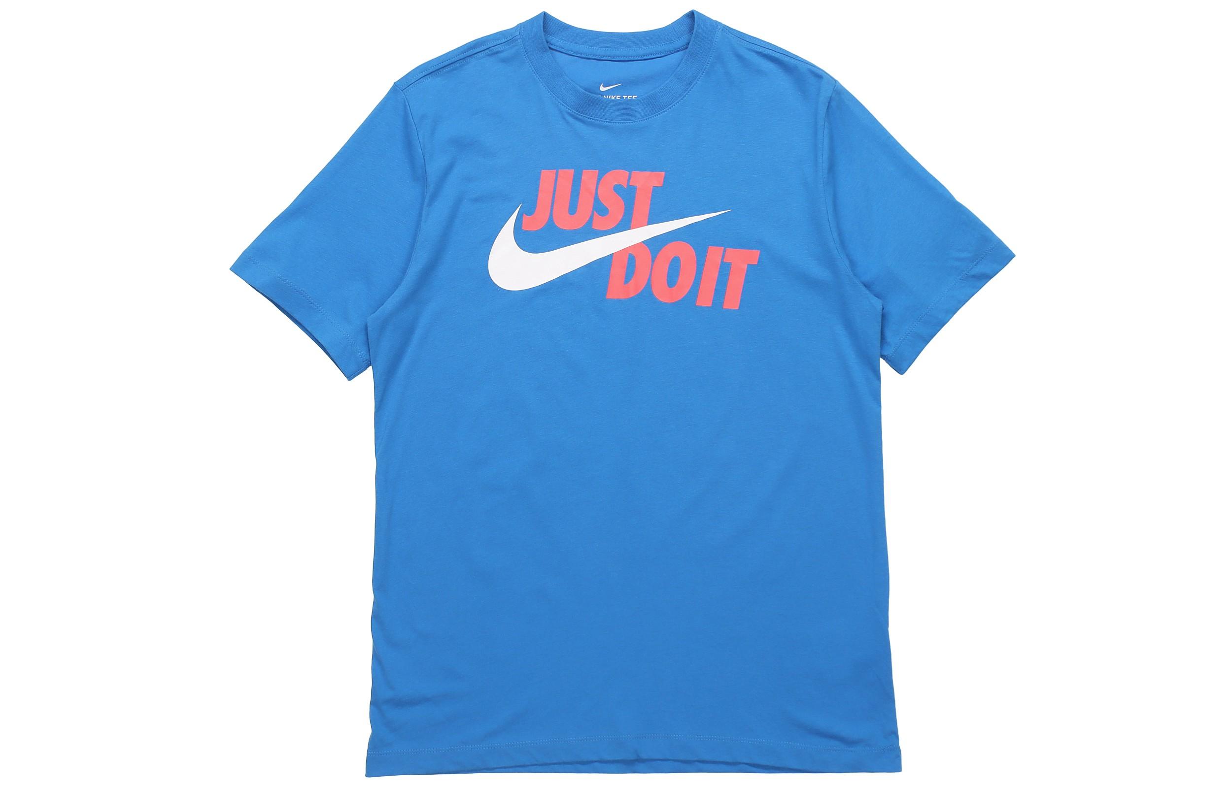 Nike T Shirt Men s Light Photo Blue AR5007-435 S