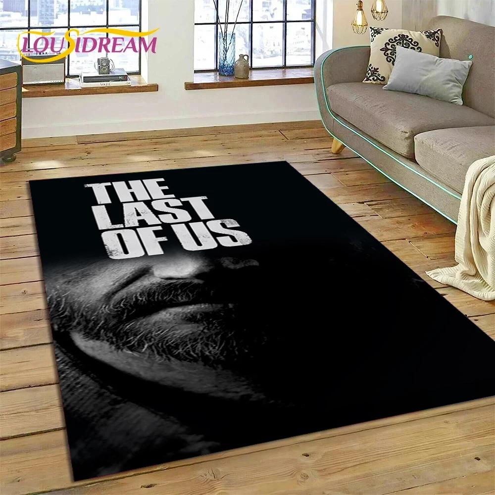Tappeto Decorativo 3D The Last of Us Gioco Horror TV Joel Pedro per Soggiorno Camera da Letto Arredamento Casa, Decorazione Antiscivolo per Divano Zerbino Regali