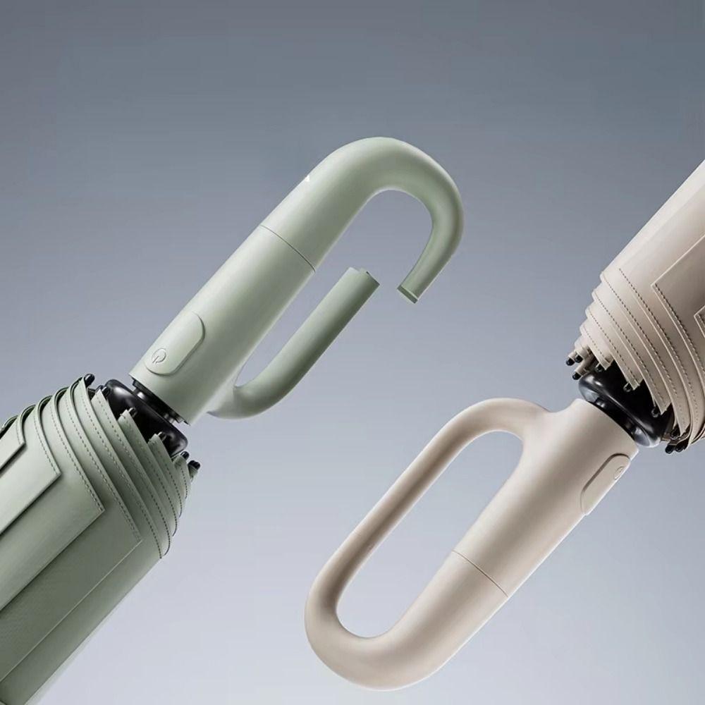 UV Protection Automatic Rain Umbrella with Ring Buckle Women's Parasol  Men and Women