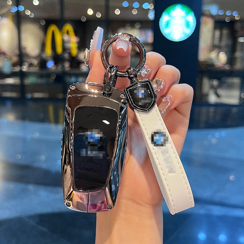 For BMW X1 X3 X4 X5 X6 Series 1 2 3 5 7 G20 G02 G05 G31 G23 F34 F15 F40 IX3 Remote Car Key Cover Keychain Key Case