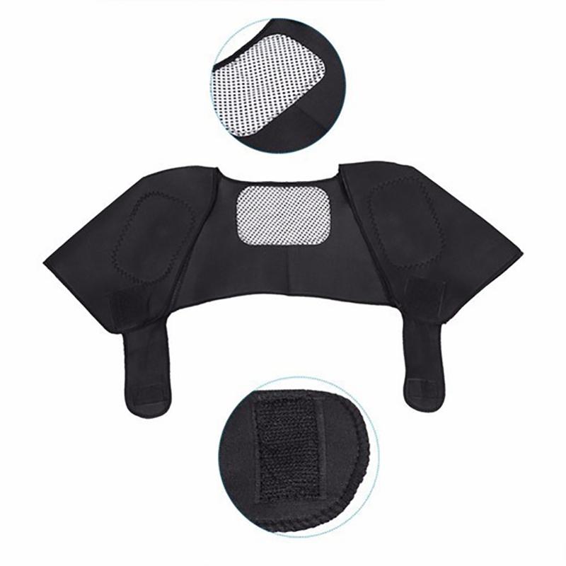 Self Therapy Heating Magnetic Tourmaline Back Support Belt Shoulder Protector