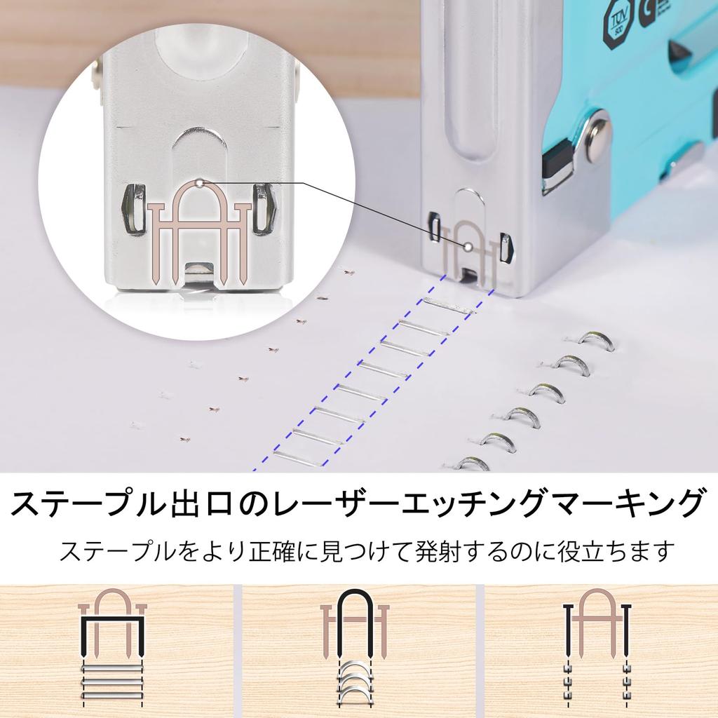 SHALL Staple Hand Ergonomic 3000 Replacement Includes Staple for Decorative and Interior Fixing 3-in-1 Gun, Stacker, Heavy-Duty, Design, Staples,