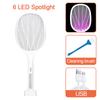 10LED Trap Mosquito Killer Lamp Electric Flies Swatter USB Rechargeable Summer Mosquito Trap Racket Anti Insect Bug Zapper 3000V