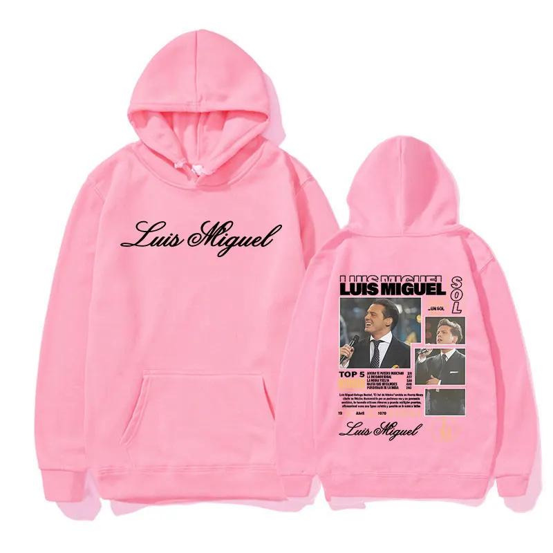 Rapper Luis Miguel Tour 2025 Album Graphics Hoody Men's Clothing Fashion Oversized Sweatshirt Casual High Quality Fleece Hoodies