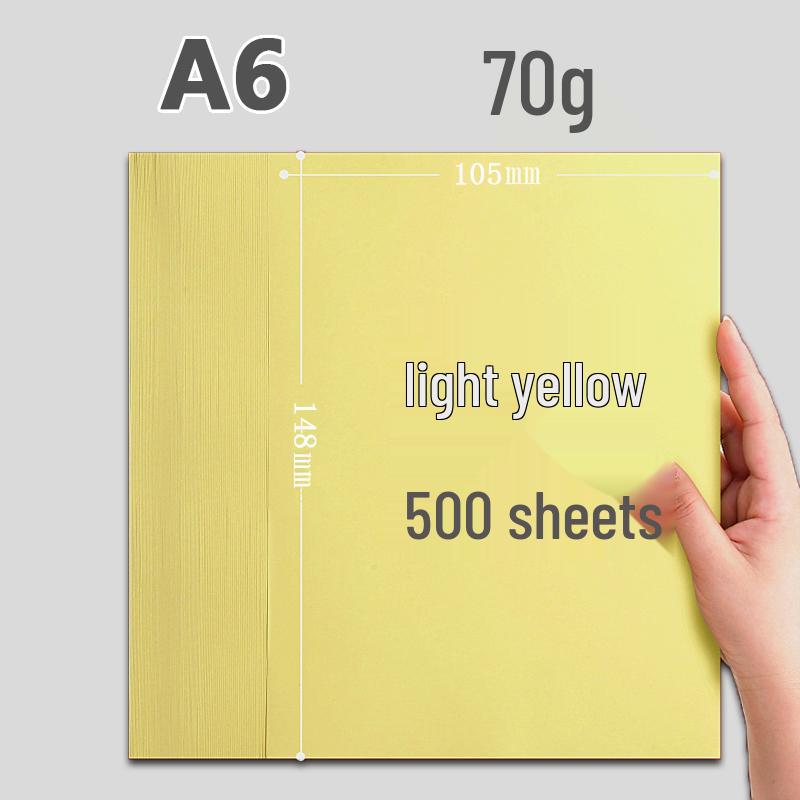 Colored Craft and Drawing Paper for Children - A6 Size, Ideal for Kindergarten Projects and DIY Art