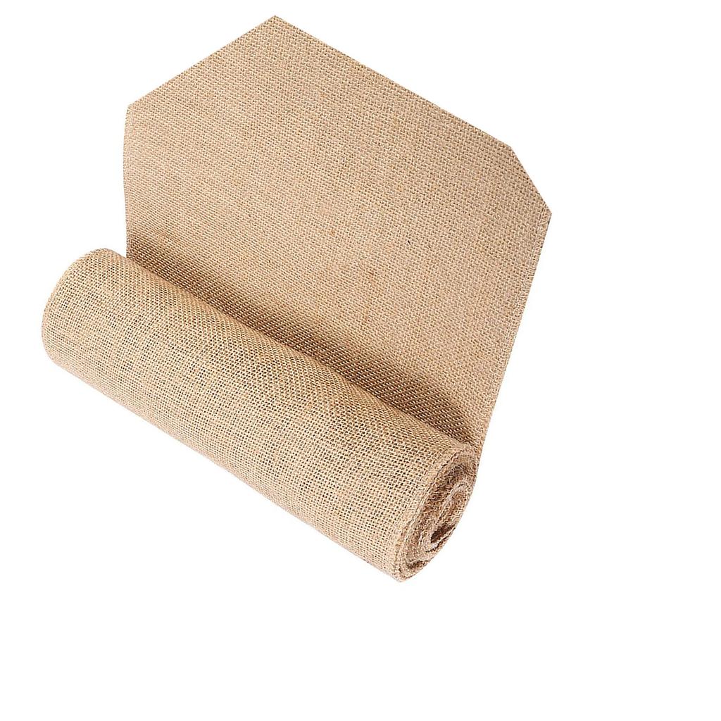 Vintage Nature Hessian Jute Burlap Ribbon Table Runner Crafts Chair Christmas Wedding Party