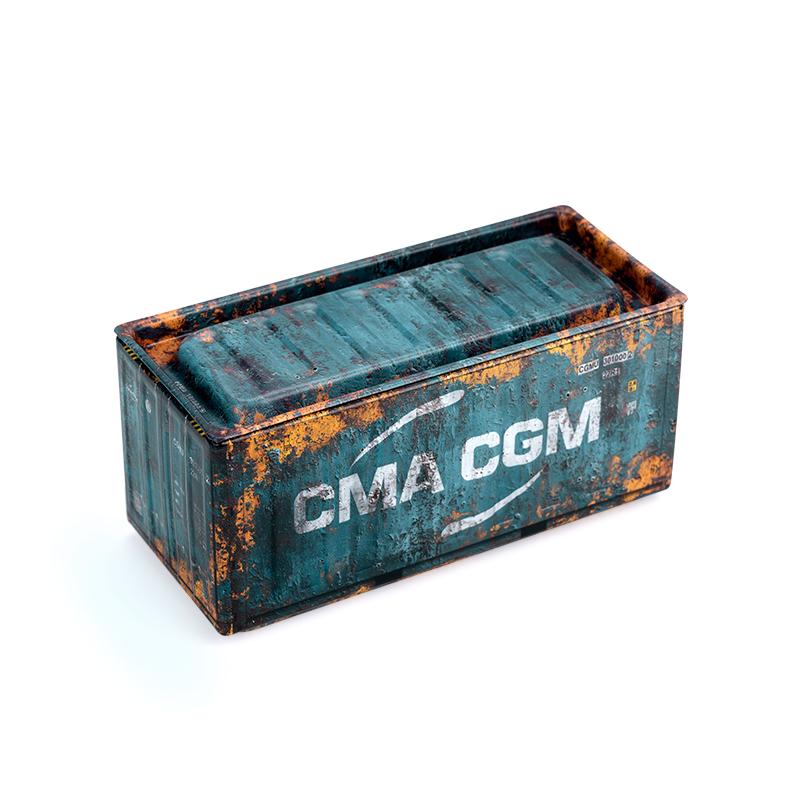 

Mini Container Model Miniature Storage Iron Box Desktop Creative Decoration Collect Small Item Mini Iron Storage Box Kids Gifts no dolls