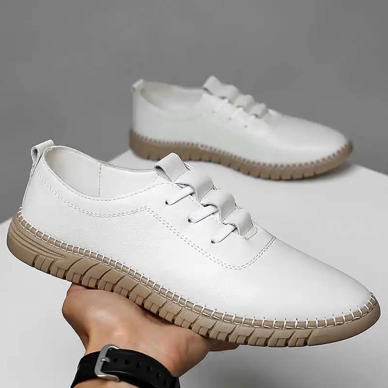 Fashion Thick Heel Autumn-spring Wide Shoes Vulcanize Branded Sneakers For Man Luxury Men's Loafers Sport Shoess Vzuttya Loafersy