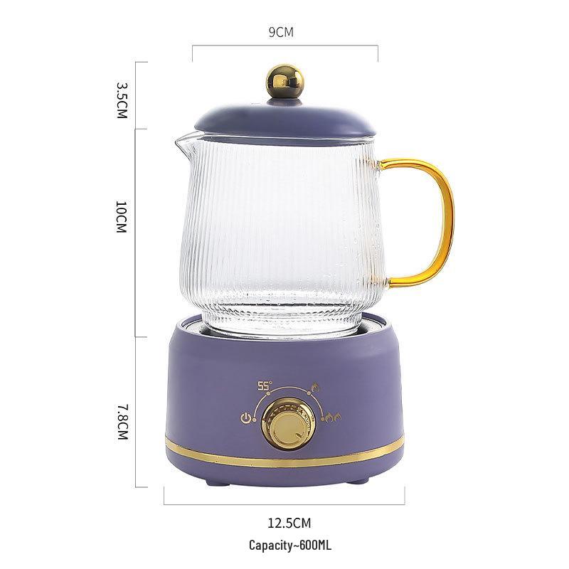 Large Capacity Electric Glass Kettle for Herbal Tea & Hot Milk