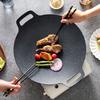 1pc Non-Stick Cast Iron Teppanyaki Grill & Frying Pan Portable Outdoor BBQ Grill Plate, Easy Clean for Camping, Picnics Backyard BBQ Outdoor Grilling