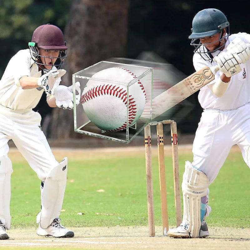 Premium UV-Proof Acrylic Baseball Display Box - Clear Square Signed Ball, Souvenir & Collectible Holder