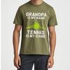 Street Wear Unisex O Neck tshirt Oversized Grandpa Is My Name Tennis Is My Game Fashionable Unisex Tshirt summer cotton teeshirt Unisex