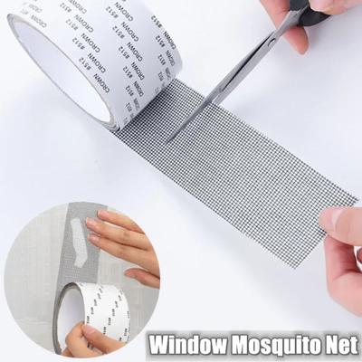 Langlebiges Selbstklebendes Bildschirmreparaturband, Fensternetz, Reparaturmasche für Insektenschutzgitter, Reißfest, Mückennetz, zum Reparieren von Rissen und Löchern