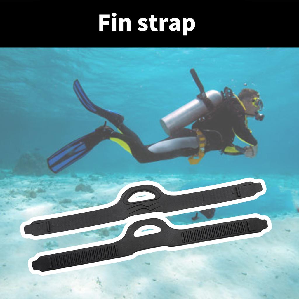 1Pair Scubas Diving Snorkeling Swim Fin Strap Fin Replacement Buckle Strap Adjustable Underwater Fin Buckle Strap