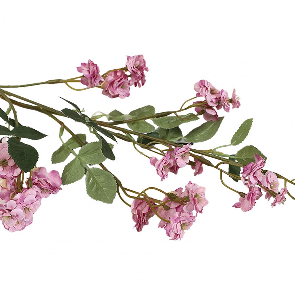 Rose Bouquet Artificial Rose Flower Branch Realistic Faux Silk Roses with Stems Leaves Wedding Bouquet Floral Arrangement